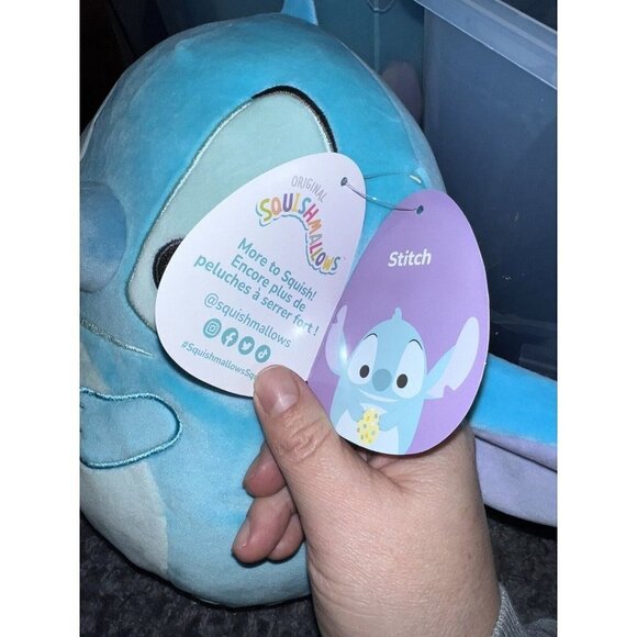 NWT SQUISHMALLOWS Disneys STITCH Easter Egg RARE HTF Exclusive 2023 Plush - Picture 8 of 8